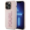KARL LAGERFELD tok az IPHONE 15 Pro Max-hoz KLHCP15X3DMBKCP (3D Logo Csillogás) rózsaszín