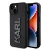 KARL LAGERFELD tok az IPHONE 15-höz KLHCP15S3DMBKCK (3D Logo Csillámos) fekete