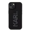 KARL LAGERFELD tok az IPHONE 15-höz KLHCP15S3DMBKCK (3D Logo Csillámos) fekete