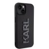KARL LAGERFELD tok az IPHONE 15-höz KLHCP15S3DMBKCK (3D Logo Csillámos) fekete