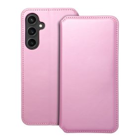  DUAL POCKET Book tok SAMSUNG S23 FE készülékhez vilagos rózsaszín