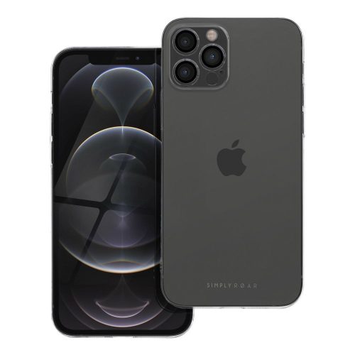 ROAR tok PURE SIMPLE FIT az IPHONE 12 Pro készülékhez Átlátszó