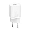 BASEUS Töltő Type C PD QC3.0 3A 30W CCSUP-J02/CCCJG30CE fehér