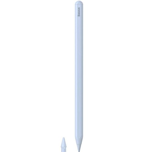 BASEUS aktív univerzális kapacitív toll vezeték nélküli töltéssel, kompatibilis iPad-del 125 mAh Stylus íráshoz 2 P80015802213-02/BS-PS025 fehér