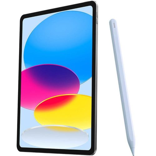 BASEUS aktív univerzális kapacitív toll vezeték nélküli töltéssel, kompatibilis iPad-del 125 mAh Stylus íráshoz 2 P80015802213-02/BS-PS025 fehér