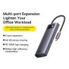 BASEUStöltőHUB 6in1 Type C WKWG030013/BS-OH040 0,15 m szürke
