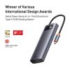 BASEUStöltőHUB 6in1 Type C WKWG030013/BS-OH040 0,15 m szürke