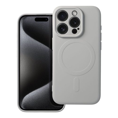 SILICONE MAG COVER tok, MagSafe kompatibilis az IPHONE 15 Pro titanium készülékhez