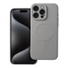 SILICONE MAG COVER tok, kompatibilis a MagSafe-dal az IPHONE 15 Pro Max számára, szürke titán