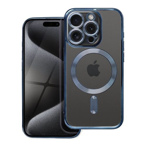 ELECTRO MAG COVER tok kompatibilis a MagSafe-dal az IPHONE 15 Pro-hoz, kék titánium