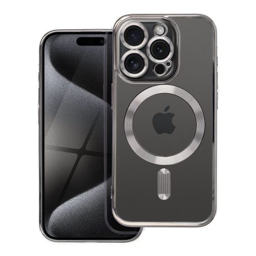 ELECTRO MAG COVER tok kompatibilis a MagSafe-dal az IPHONE 15 Pro számára, szürke titán