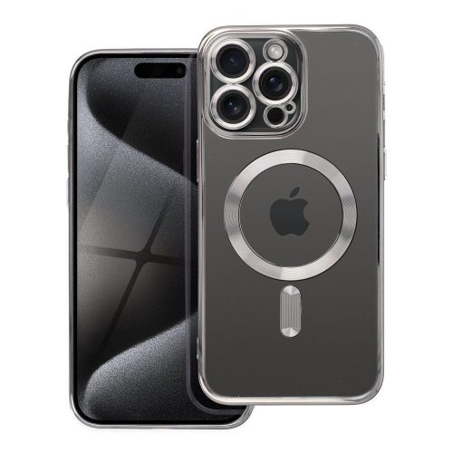 ELECTRO MAG COVER tok, kompatibilis a MagSafe-dzsel az IPHONE 15 Pro Max-hoz, szürke titán