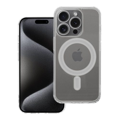 CLEAR MAG COVER tok kameravédelemmel, kompatibilis MagSafe-dal IPHONE 15 PRO-hoz, átlátszó