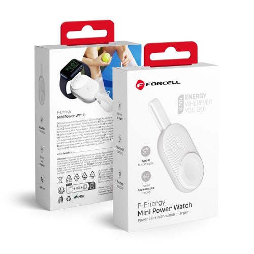 CELL F-ENERGY Mini Power Watch powerbank 1A 2,5W 1200 mAh fehér
