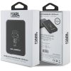 KARL LAGERFELD powerbank 5000 mAh vezeték nélküli töltéssel kompatibilis MagSafe 15W KLPBM5KIOTTGK fekete