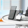 EOL HOCO wirelles Töltő 3in1 compatible with Samsung Watch 15W CQ2 fekete