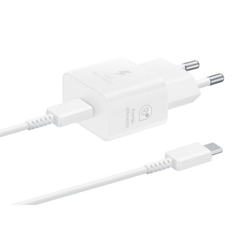 SAMSUNG epiroseti töltő Type C + kábel Type C to Type C PD 3A 25W GaN EP-T2510XWEGEU fekete bliszter