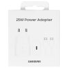 SAMSUNG epiroseti töltő Type C + kábel Type C to Type C PD 3A 25W GaN EP-T2510XWEGEU fekete bliszter