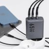 CELL F-ENERGY GaN VT-42B travel Töltő 2 x Type C + USB A PD QC4.0 4A 65W szürke