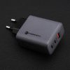 CELL F-ENERGY GaN VT-42B travel Töltő 2 x Type C + USB A PD QC4.0 4A 65W szürke