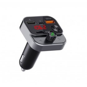   ART transmiter FM bluetooth 5.0 + USB A QC3.0 + Typ C (total 30W) FM-84B black