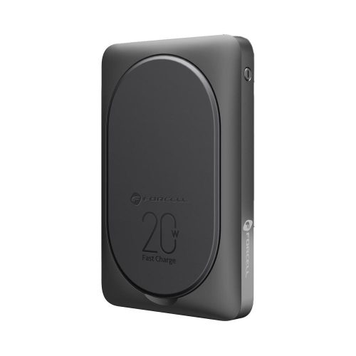 Powerbank compatible with MagSafe Forcell F-Energy MagStand F10K2 QC3.0 PD 5A 20W 10000 mAh black
