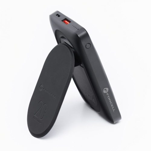 Powerbank compatible with MagSafe Forcell F-Energy MagStand F10K2 QC3.0 PD 5A 20W 10000 mAh black