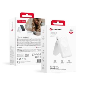   CELL F-ENERGY F10K2 MagStand powerbank kompatibilis MagSafe PD QC3.0 5A 20W 10000 mAh fehér
