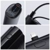 CELL F-ENERGY Power Plug F5K3 powerbank beépített Lightning csatlakozóval PD 20W 5000 mAh fekete