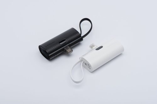 CELL F-ENERGY Power Plug F5K3 powerbank beépített Lightning csatlakozóval PD 20W 5000 mAh fehér