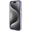GUESS case for IPHONE 15 Pro compatible with MagSafe GUHMP15LHRSGSU (Glitter Script Logo Ring stand) purple