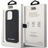 KARL LAGERFELD tok IPHONE 15 Pro Max-hoz KLHCP15XPQKPMK (Quilted Pattern) fekete