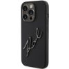 KARL LAGERFELD case for IPHONE 15 Pro KLHCP15LSKSBMCK (Silicone Karl Script Logo) black