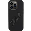 KARL LAGERFELD case for IPHONE 15 Pro KLHCP15LSKSBMCK (Silicone Karl Script Logo) black