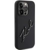 KARL LAGERFELD case for IPHONE 15 Pro KLHCP15LSKSBMCK (Silicone Karl Script Logo) black