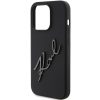 KARL LAGERFELD case for IPHONE 15 Pro KLHCP15LSKSBMCK (Silicone Karl Script Logo) black