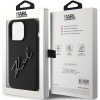 KARL LAGERFELD case for IPHONE 15 Pro KLHCP15LSKSBMCK (Silicone Karl Script Logo) black