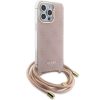 GUESS tok az IPHONE 15 Pro-hoz GUHCP15LHC4SEP (Crossbody Cord 4G Print) rózsaszín