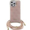 GUESS tok az IPHONE 15 Pro-hoz GUHCP15LHC4SEP (Crossbody Cord 4G Print) rózsaszín