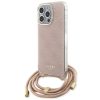 GUESS tok az IPHONE 15 Pro Max-hoz GUHCP15XHC4SEP (Crossbody Cord 4G Print) rózsaszín