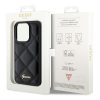 GUESS case for IPHONE 15 Pro Max GUHCP15XPSQSQSK (Quilted Metal Logo) black