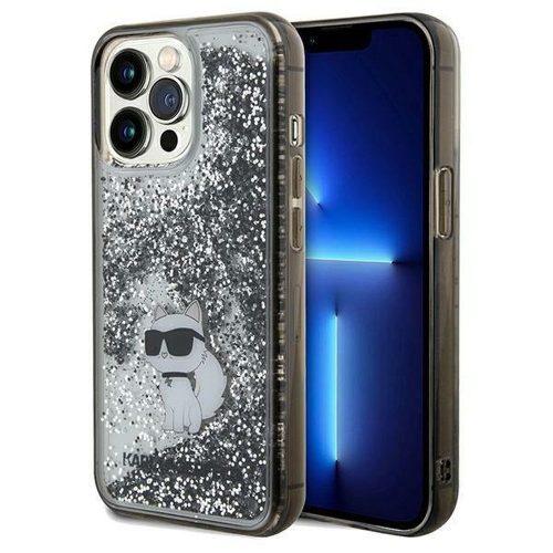 KARL LAGERFELD case for IPHONE 13 Pro KLHCP13LLKCNSK (Liquid Glitter C) transparent