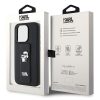 KARL LAGERFELD tok az IPHONE 14 Pro Max készülékhez KLHCP14XGSAKCPK (Gripstand Saffiano KC PIN) fekete