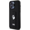 KARL LAGERFELD case for IPHONE 13 Pro Max KLHCP13XGSACHPK (Gripstand Saffiano choupette PIN) black