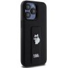 KARL LAGERFELD case for IPHONE 13 Pro Max KLHCP13XGSACHPK (Gripstand Saffiano choupette PIN) black