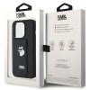 KARL LAGERFELD tok az IPHONE 14 Pro Max-hoz KLHCP14XGSACHPK (Gripstand Saffiano choupette PIN) fekete