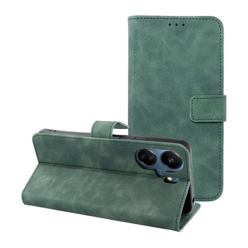 TENDER könyvtok XIAOMI redmi 13C / POCO C65 zöld