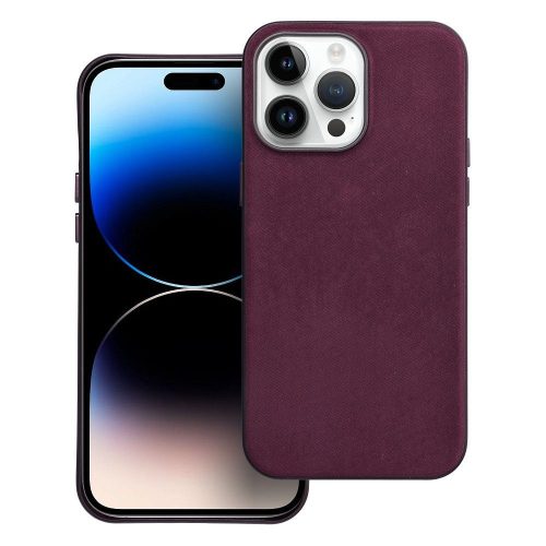 WOVEN MAG COVER tok kompatibilis a MagSafe-fel IPHONE 14 Pro Max készülékhez burgundi