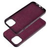 WOVEN MAG COVER case compatible with MagSafe for IPHONE 14 Plus burgundy