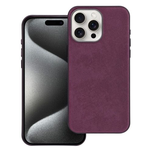 WOVEN MAG COVER tok kompatibilis a MagSafe-dal az IPHONE 15 Pro Max esetén, bordó színben